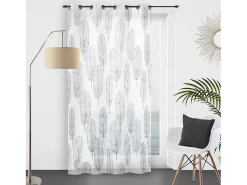 Soleil d'ocre Ropa De Casa^Visillo con ojales 135x250 cm LALY, por Blanco