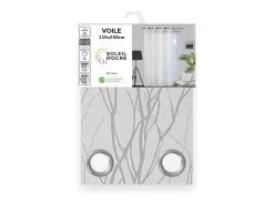 Visillo con ojales 135x250 cm LIANE white by Soleil d'Ocre