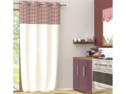 Best Soleil d'ocre Visillo con ojales 135x250 cm PAULETTE, por Blanco