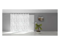 Soleil d'ocre Ropa De Casa^Visillo con ojales280x250 cm LALY, por Blanco
