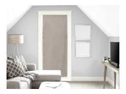 Soleil d'ocre Ropa De Casa^Visillo para puerta de ventana francesa de algodón 70x200 cm PANAMA taupe, por Topo