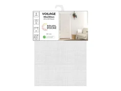 Visillo para puerta de ventana 90x200 cm LINO blanco