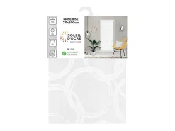 Soleil d'ocre Ropa De Casa^Visillo para puerta ventana 70x200 cm CIRCLE, de Blanco