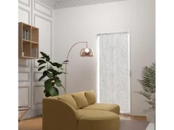 Clearance Soleil d'ocre Visillo para puerta ventana 90x200 cm LOUANE, por Blanco