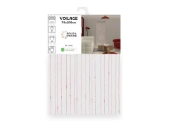 Soleil d'ocre Ropa De Casa^Visillo para puerta ventana 70x200 cm CHARLIE, por Rojo