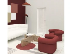 Soleil d'ocre Ropa De Casa^Visillo para puerta ventana 70x200 cm CHARLIE, por Rojo