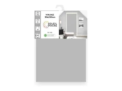 Sale Soleil d'ocre Visillo para puerta ventana 90x200 cm DOLLY claro, por Gris