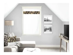 Soleil d'ocre Ropa De Casa^Visillo para ventana algodón 45x90 cm MAYLINE Blanco