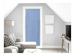 Soleil d'ocre Ropa De Casa^Visillo para ventana francesa de algodón 70x200 cm PANAMA , por Azul