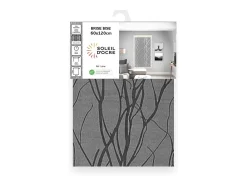 Visillo para ventana 60x120 cm LIANE gris, por Soleil d'Ocre