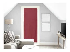 Soleil d'ocre Visillo para ventanal de algodón 90x200 cm PANAMA , por Rojo