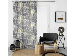 Visillos exóticos con estampados metálicos