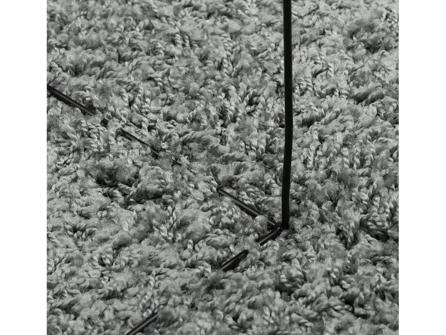 Vito Alfombra de pelo largo moderna verde 240x340 cm