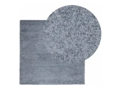 Garden Furniture Vito Alfombra peluda de pelo largo moderna PAMPLONA 160x160 cm Azul