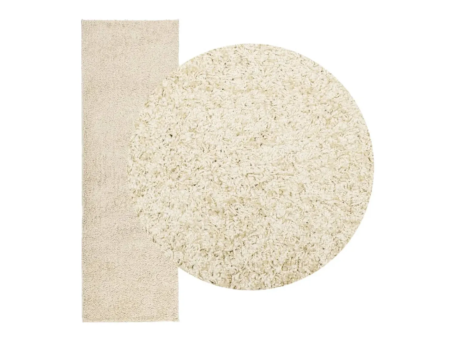 Outlet Garden Furniture Vito Alfombra peluda de pelo largo moderna PAMPLONA dorado 80x250 cm Multicolor