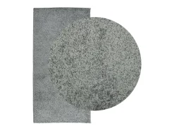 Vito Alfombra peluda de pelo largo moderna PAMPLONA verde 100x200 cm