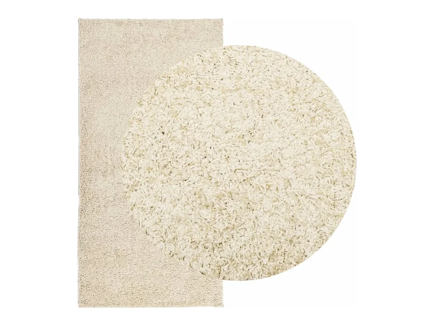Garden Furniture Vito Alfombra peluda de pelo largo moderna PAMPLONA dorado 100x200cm Multicolor