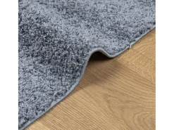 Vito Alfombra peluda de pelo largo moderna PAMPLONA azul 140x200 cm