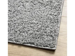 Vito Alfombra peluda de pelo largo moderna PAMPLONA gris 140x200 cm