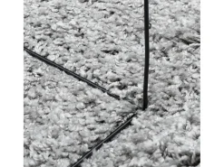 Vito Alfombra peluda de pelo largo moderna PAMPLONA gris 140x200 cm