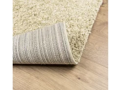 Vito Alfombra peluda de pelo largo moderna PAMPLONA dorado 140x200cm