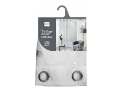 Douceur d'intérieur Ropa De Casa^Voile estampado metalizado Blanco