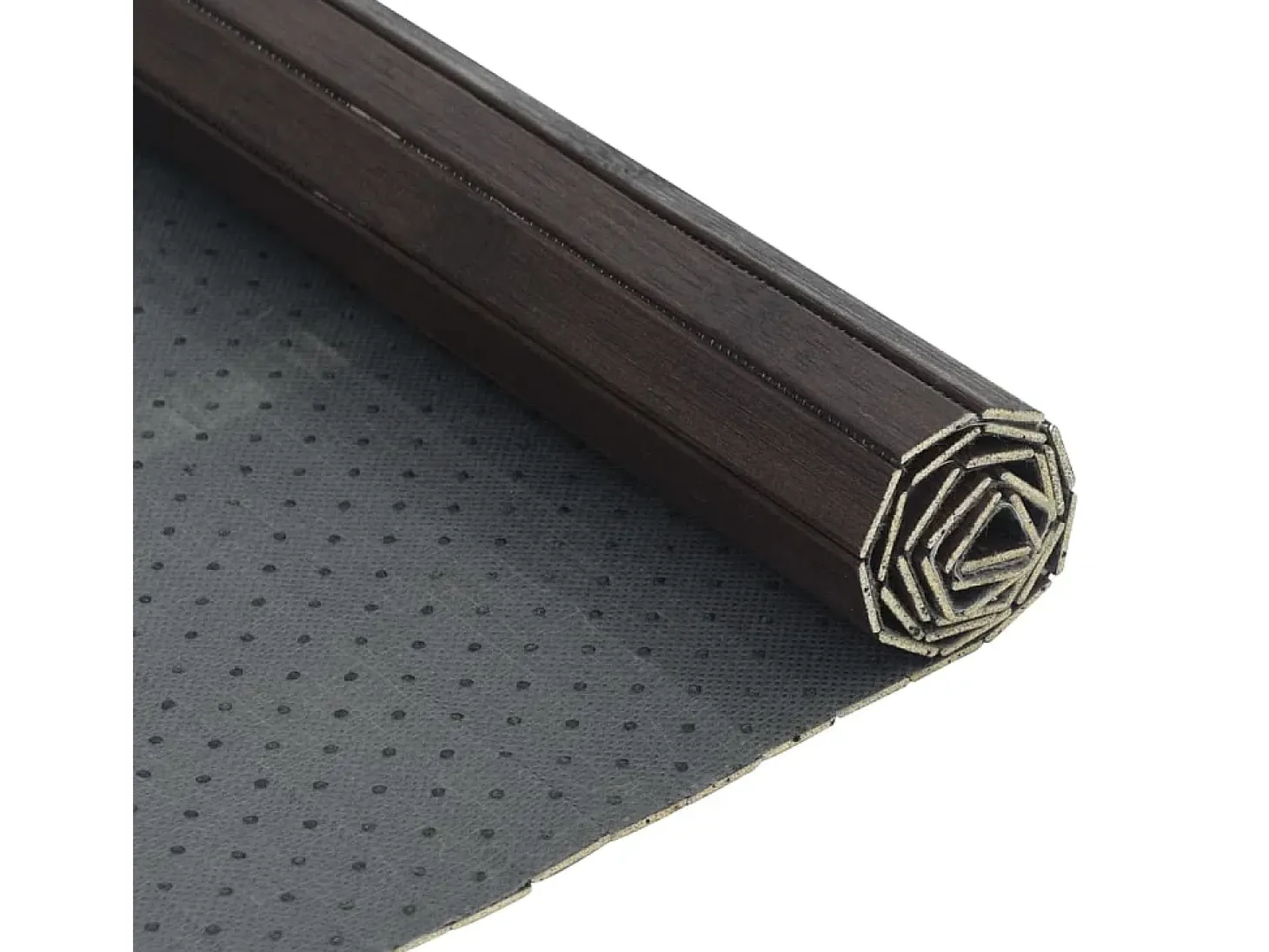 Wakil Alfombra rectangular bambú marrón oscuro 70x300 cm