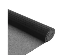 Outlet Garden Furniture Wakil Alfombra rectangular bambú 80x500 cm Negro