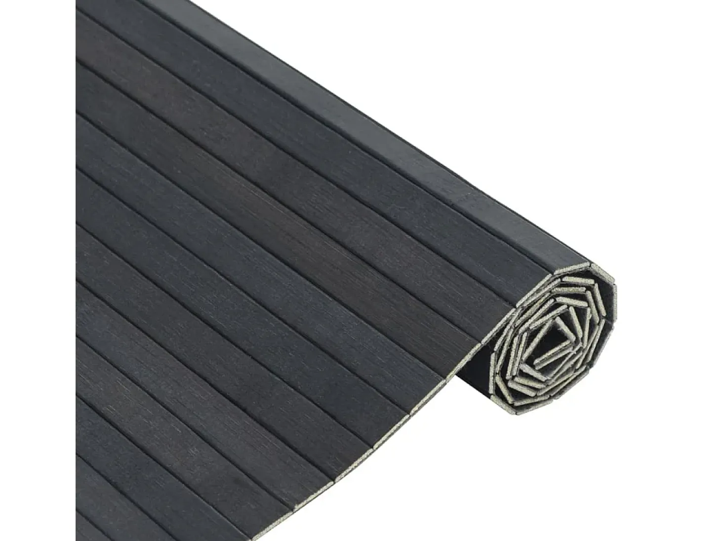 Wakil Alfombra rectangular bambú gris 60x200 cm