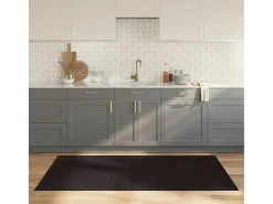 Wakil Alfombra rectangular bambú marrón oscuro 100x200 cm