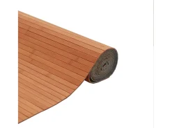 Best Garden Furniture Wakil Alfombra rectangular bambú marrón 80x200 cm Marru00f3n