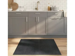 Wakil Alfombra rectangular bambú gris 100x100 cm