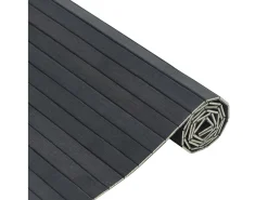 Wakil Alfombra rectangular bambú gris 100x100 cm