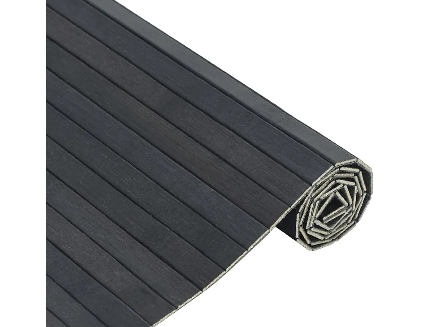 Wakil Alfombra rectangular bambú gris 100x100 cm