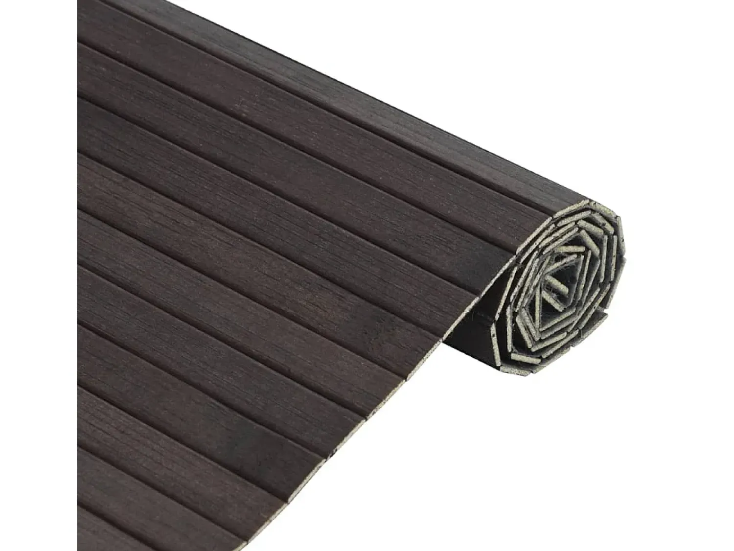Garden Furniture Alfombra De Salón^Wakil Alfombra rectangular bambú marrón oscuro 70x200 cm Color natural oscuro