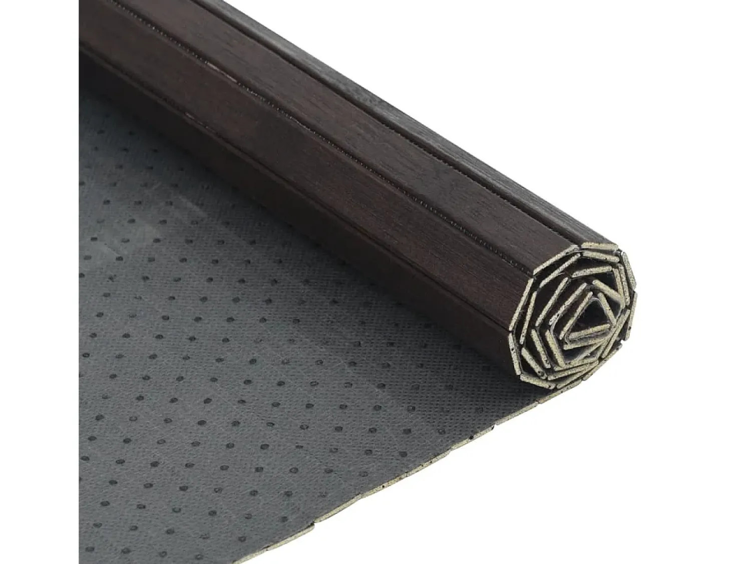 Garden Furniture Alfombra De Salón^Wakil Alfombra rectangular bambú marrón oscuro 70x200 cm Color natural oscuro