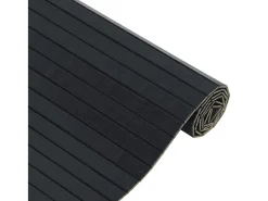 Garden Furniture Alfombra De Salón^Wakil Alfombra rectangular bambú 70x100 cm Negro