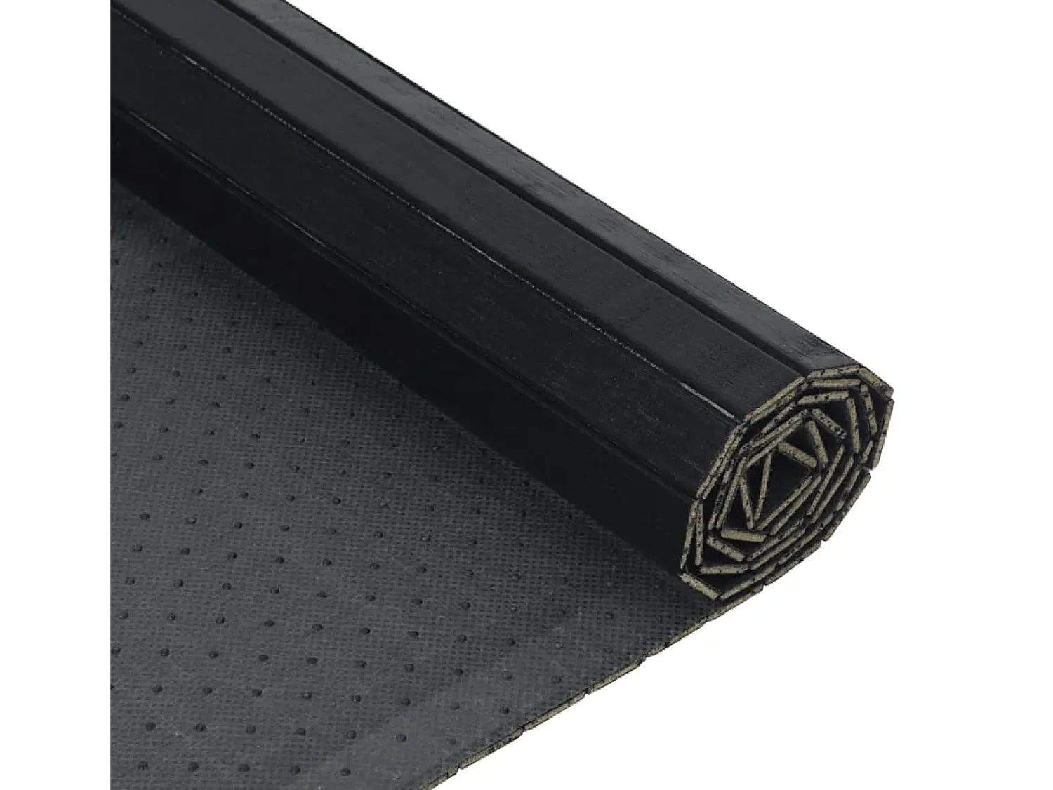 Garden Furniture Alfombra De Salón^Wakil Alfombra rectangular bambú 70x100 cm Negro