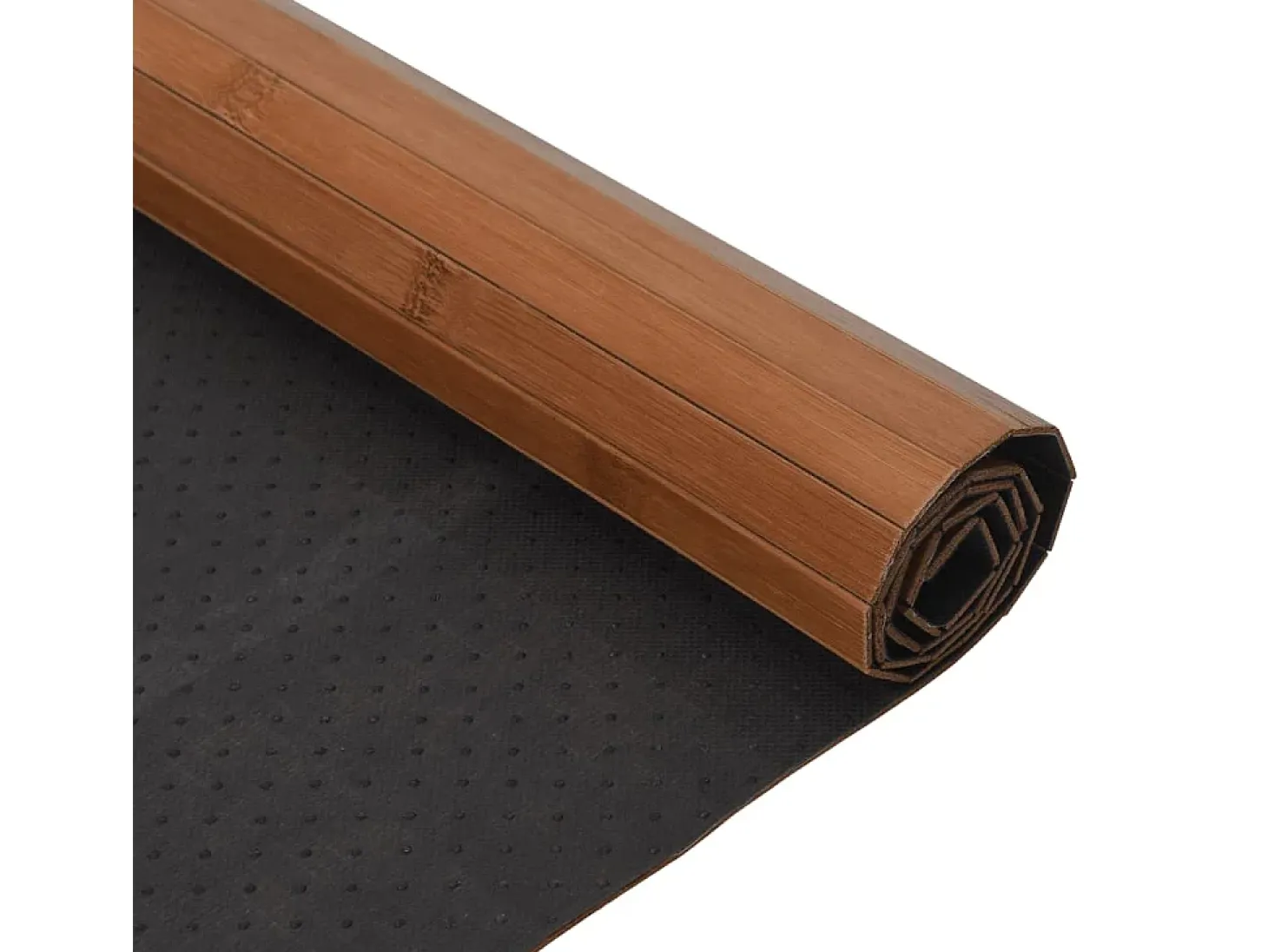 Wakil Alfombra rectangular bambú marrón 70x200 cm