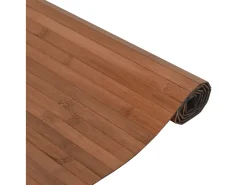 Wakil Alfombra rectangular bambú marrón 70x100 cm
