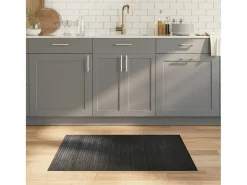 Wakil Alfombra rectangular bambú gris 70x100 cm