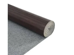 Wakil Alfombra rectangular bambú marrón oscuro 80x100 cm