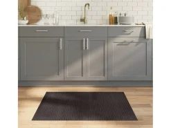 Wakil Alfombra rectangular bambú marrón oscuro 80x100 cm