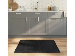 Wakil Alfombra rectangular bambú negro 80x100 cm