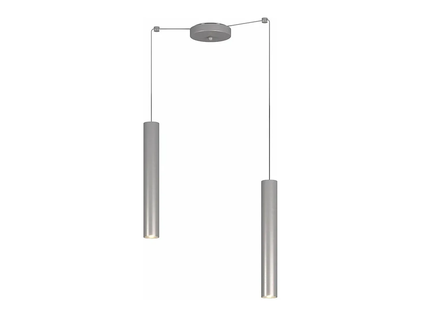 Xena Sospensione 2 Luci Spostabile Alluminio Con Cavo Cm.250