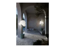 Zafferano - Lámpara de pie Árbol de Luz para interior y exterior. Salvia - Lámpara de pie LED E27 - Superficie de apoyo ajustable. Verde