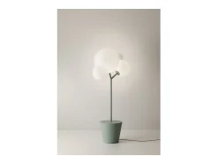 Zafferano - Lámpara de pie Árbol de Luz para interior y exterior. Salvia - Lámpara de pie LED E27 - Superficie de apoyo ajustable. Verde