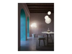 Zafferano - Lámpara de pie Árbol de Luz para interior y exterior. Salvia - Lámpara de pie LED E27 - Superficie de apoyo ajustable. Verde