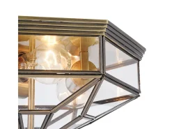 Zeil Plafón de Empotrar Bronce, 3 Luces IP43, E27