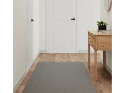 Zev Alfombra de pasillo gris 80x180 cm